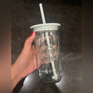 Starbucks triangle glass cold cup